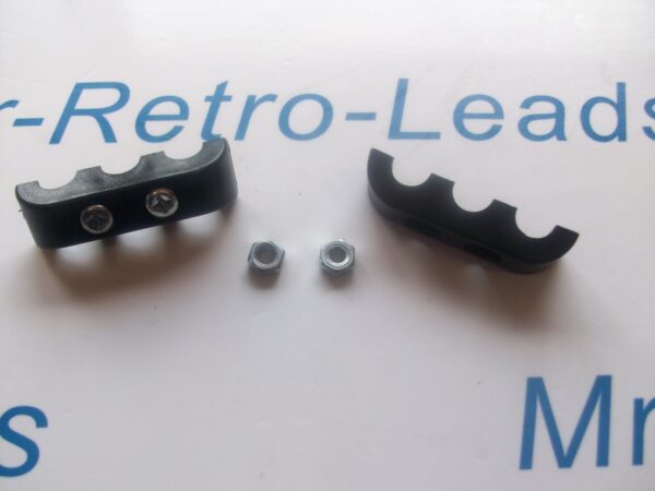 Black 8mm Ignition Lead Ht Clip Holder Separator Clamp Holder Spacer Kit 3 Way
