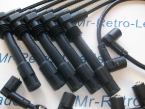 Black 8mm Ignition Leads For The Audi Coupe 2.2 2.0 20v Turbo 200 90 7a 3b Nm