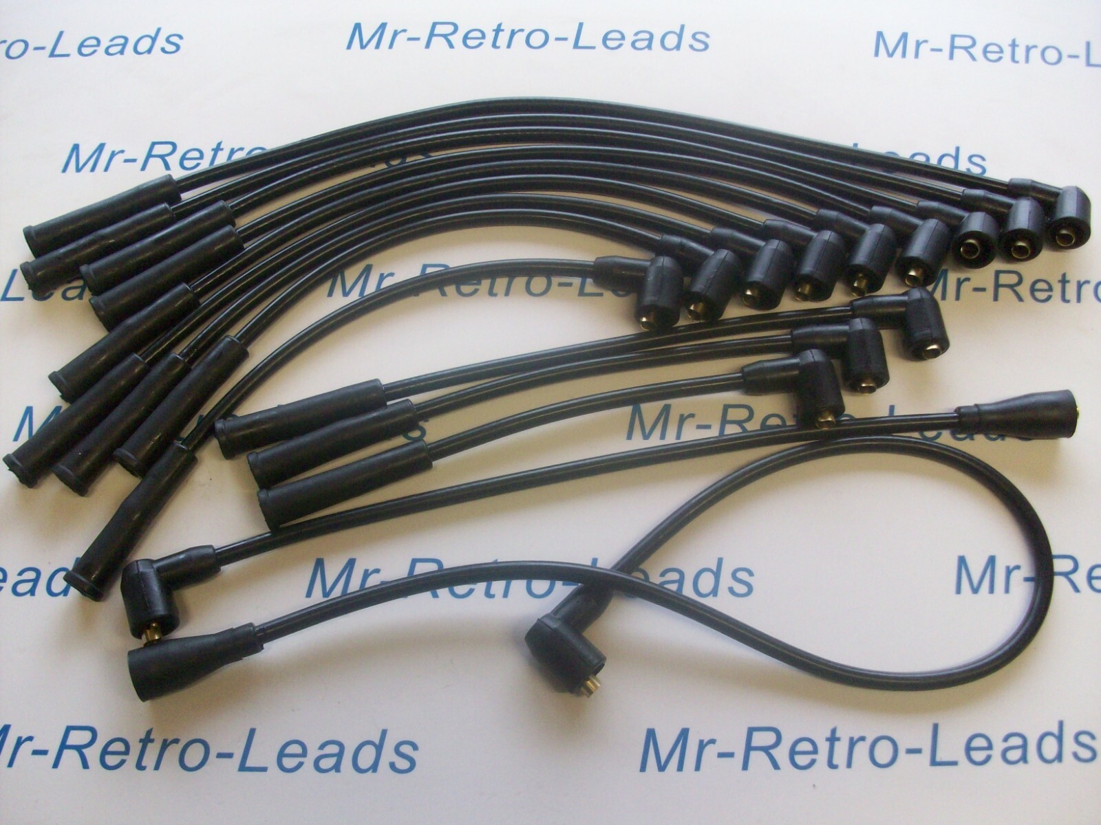 Black 8mm Performance Leads Jaguar For The  E-type S3 Roadster E-type S3 2+2 Ht