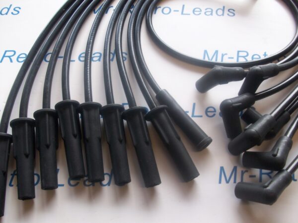 Black 8mm Performance Ignition Leads For Cleveland 460 351 302 V8 Hei Cap Ht..