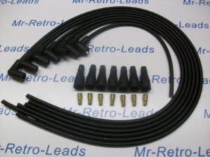 Black 8mm Performance Ignition Lead Kit Fits. Jaguar Mk 2 Xj6 Xk 6 Cyl Quality