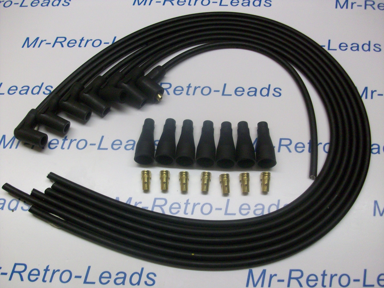 Black 8mm Performance Ignition Lead Kit Fits. Jaguar Mk 2 Xj6 Xk 6 Cyl Quality