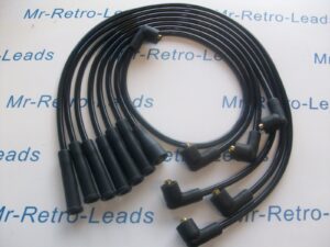 Black 8mm Performance Ignition Leads Will Fit Reliant Scimitar V6 Essex Tvr Ht..