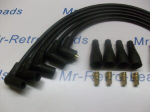 Black 8mm Performance Ignition Lead Suitable For 4 Cyl Kit Cars 90"degree Spark