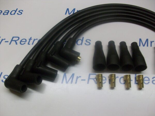 Black 8mm Performance Ignition Lead Suitable For 4 Cyl Kit Cars 90"degree Spark