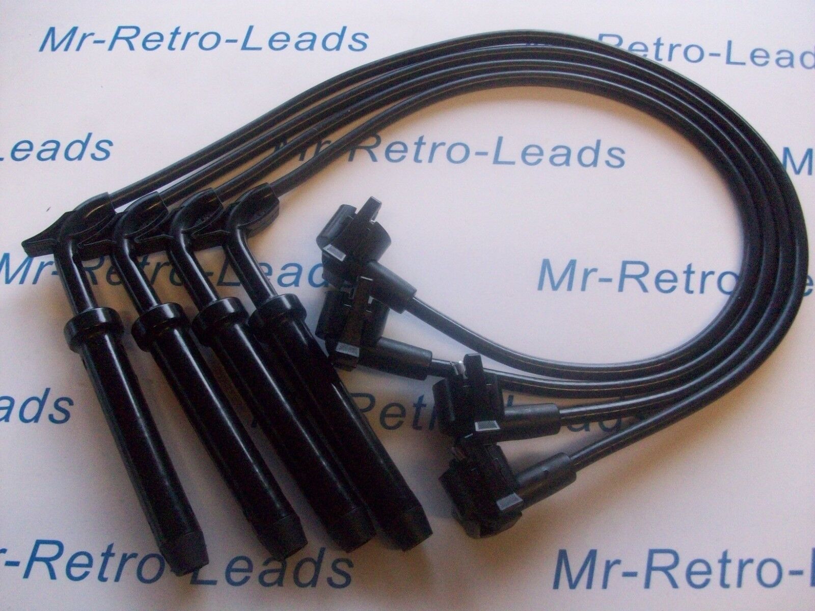 Black 8mm Performance Ignition Leads Escort Mk5 Fiesta Mk3 Turbo Xr2i I.6i Efi