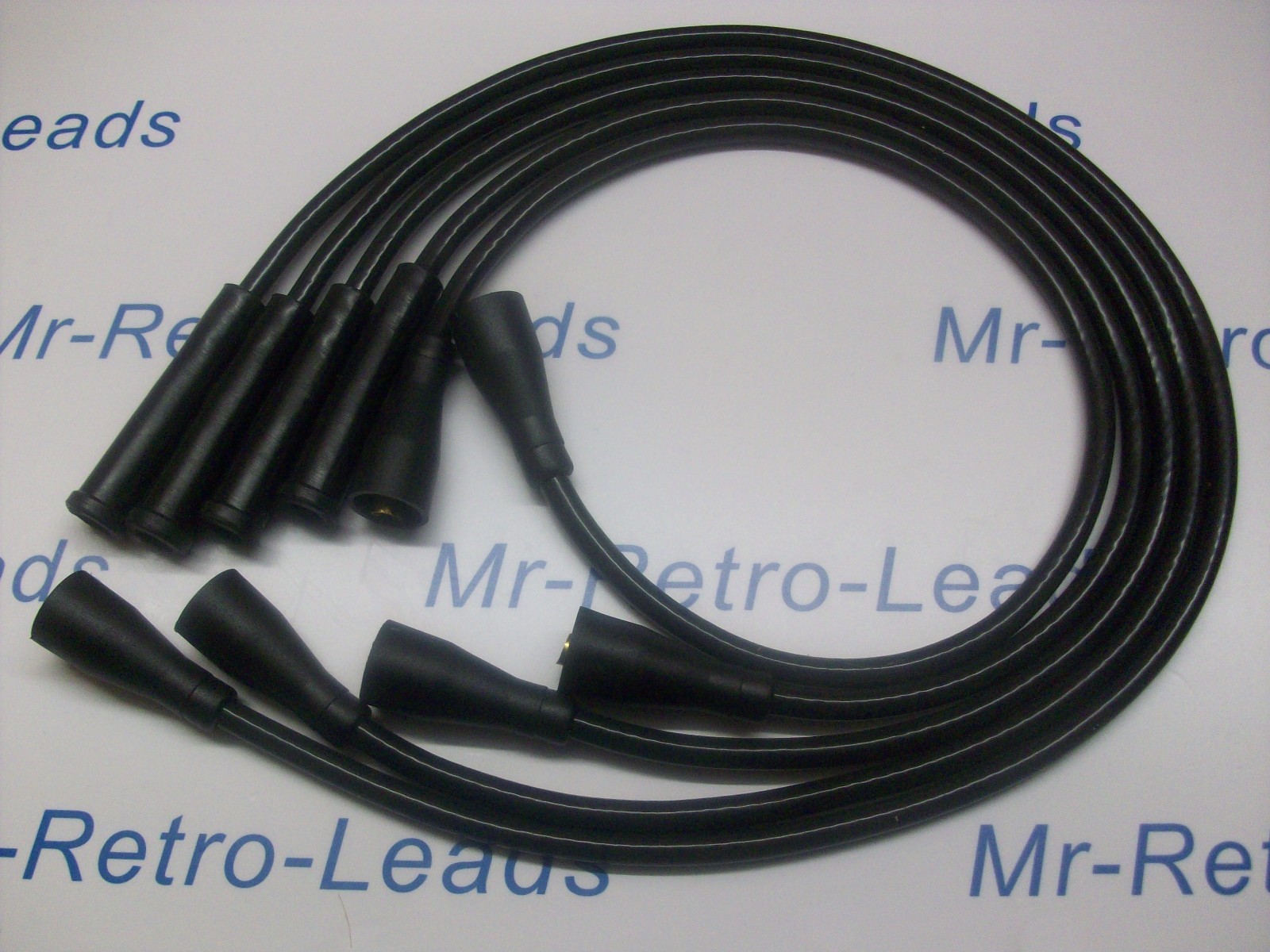 Black 8mm Performance Ignition Leads 124 Sport 124 Spider 125 132 Quality Leads
