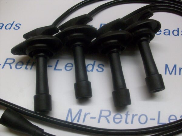 Black 8mm Performance Ignition Leads Fits The Subaru Impreza 2.0 Turbo Wrx Sti