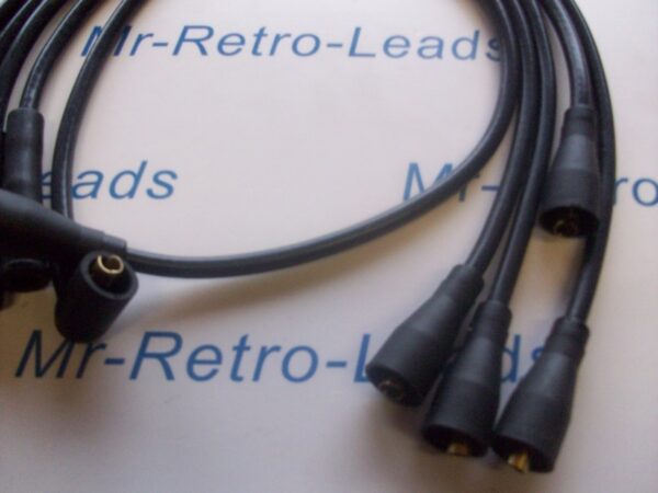 Black 8mm Performance Ignition Leads For Escort Mk1 2 Mexico 1.6 Sport Capri Mk1