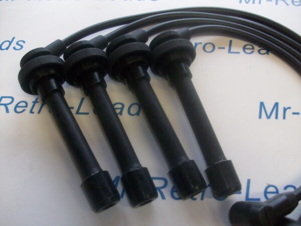 Black 8mm Performance Ignition Leads Fits Micra K12 K11 Hatch 1.0i 1.3i 1.4i 16v