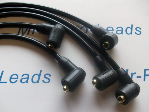 Black 8mm Performance Ignition Leads For Triumph Tr3 Tr4 Tr4a  Quality Ht Leads