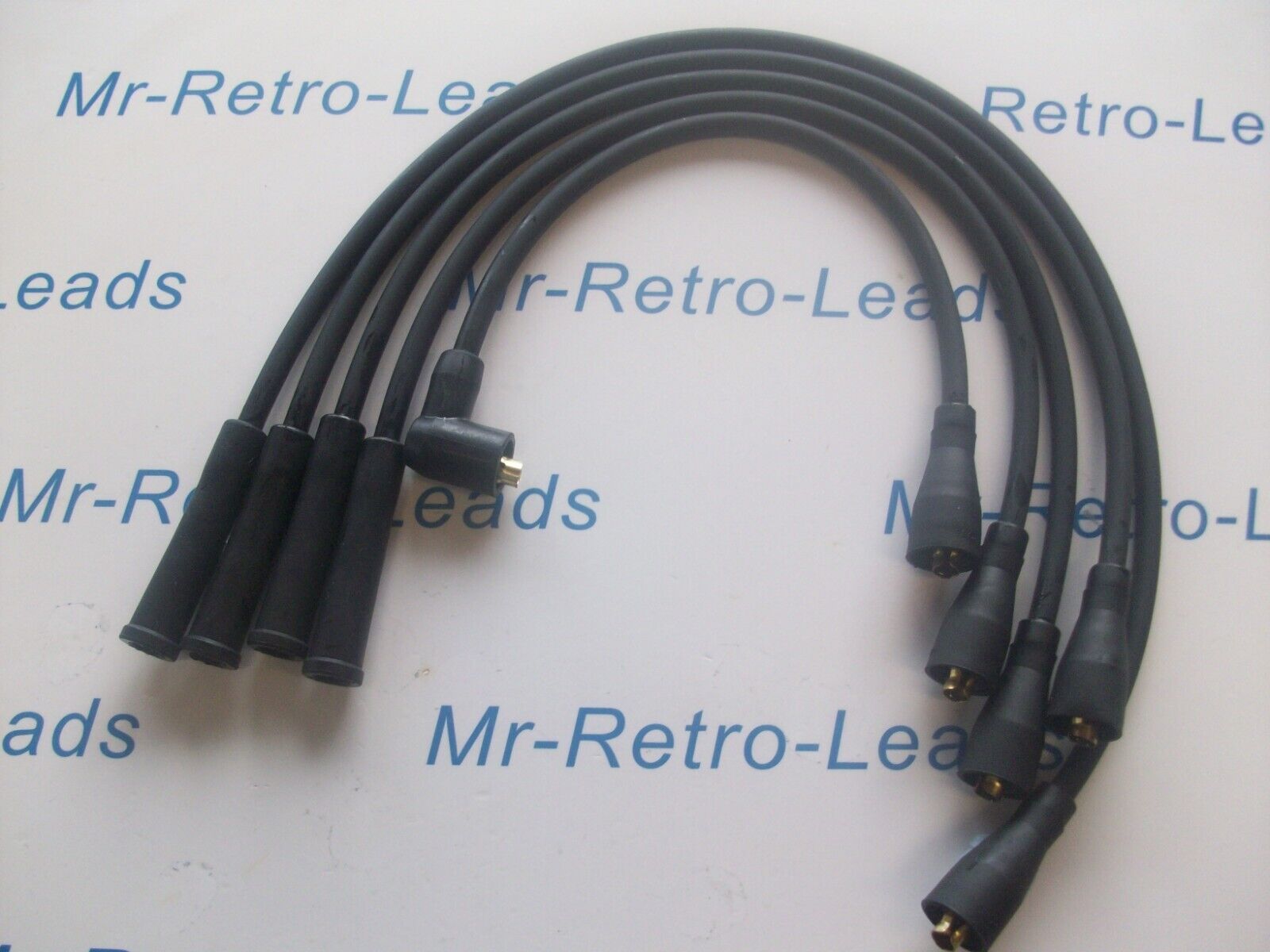 Black 8mm Performance Ignition Leads For The Fiesta Mk1 950 1.1 Ht Quality Leads
