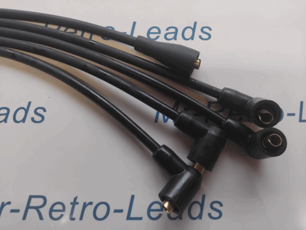 Black 8mm Performance Ignition Leads For Saab 96 V4  1965   1980 Quality Leads