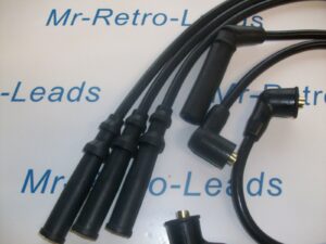 Black 8mm Performance Ignition Leads Figaro Coupe 1.0 Turbo 91 > 92 Quality Lead