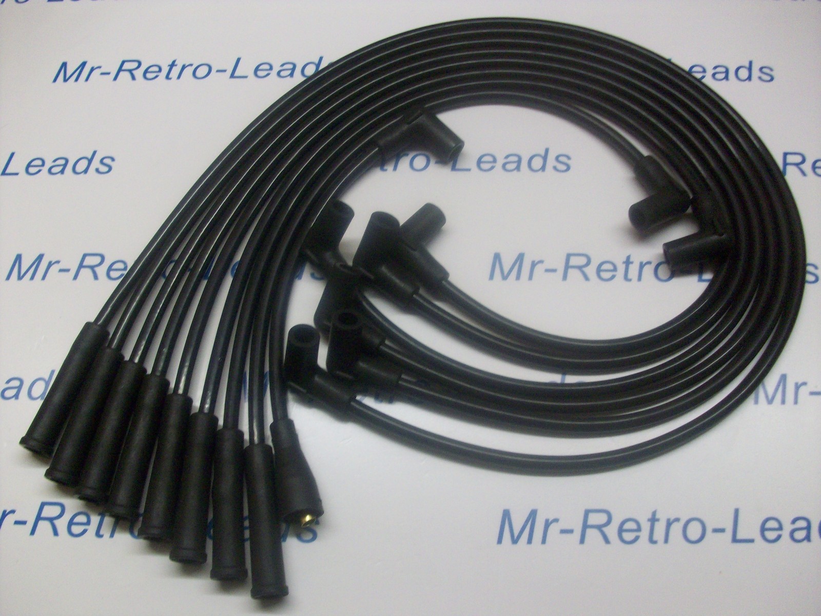 Black 8mm Performance Ignition Leads Mopar Chevrolet Big Block Hei Quality Leads