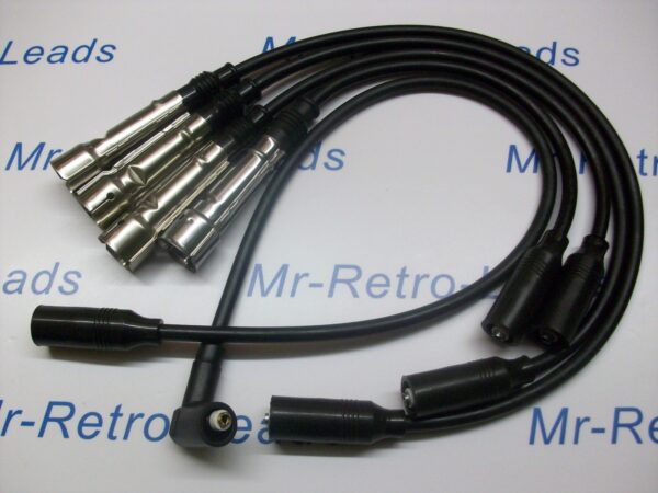 Black 8mm Performance Ignition Leads Golf Mk2 Mk3 Gti 8v M4 Distributor Cap