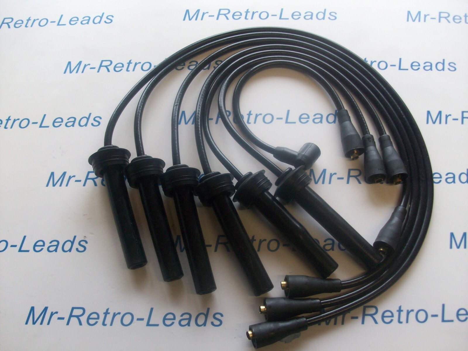 Black 8mm Performance Ht Leads Fits Jaguar Xj6 X300 Xj40 Xjs Xjsc 3.2 3.6 4.0