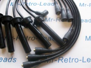 Black 8mm Performance Ht Leads Fits Jaguar Xj6 X300 Xj40 Xjs Xjsc 3.2 3.6 4.0