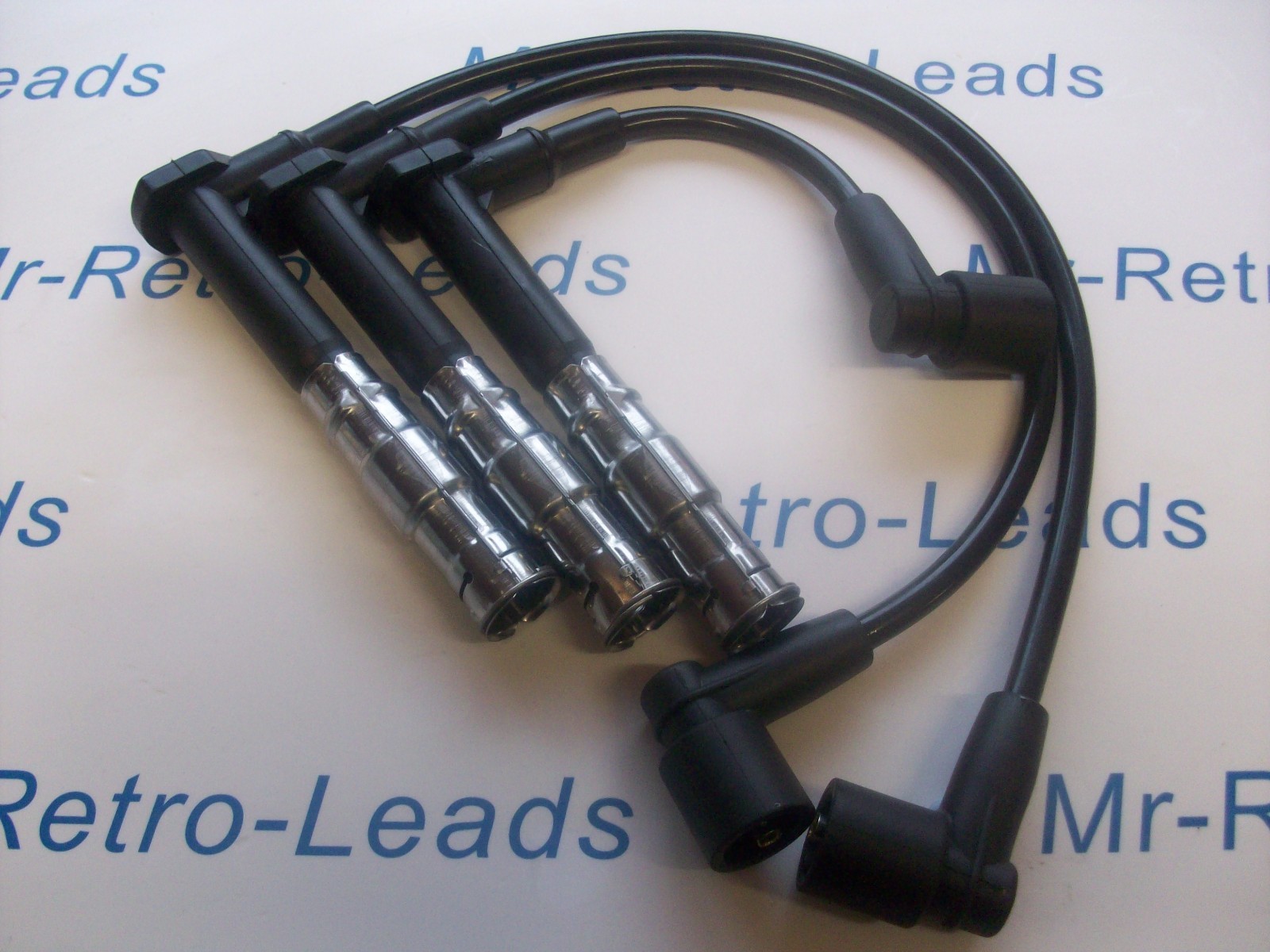 Black 8mm Performance Ignition Leads For Mercedes 320 280 Sl C E G S M104 Leads