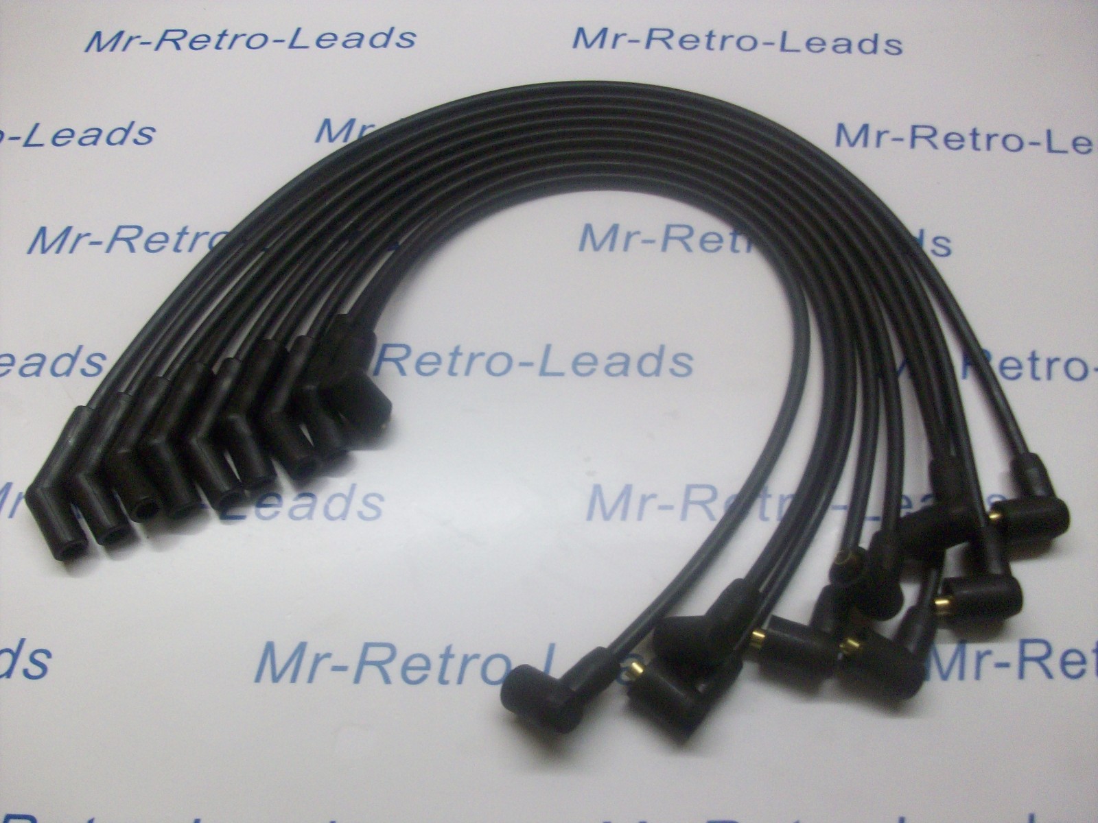 Black 8mm Performance Ignition Leads Tiger Sunbeam V8 Quality Hand Built Leads