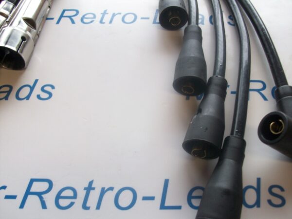 Black 8mm Performance Ignition Leads Golf Mk1 Gti  Din Fitment Cap Quality Leads