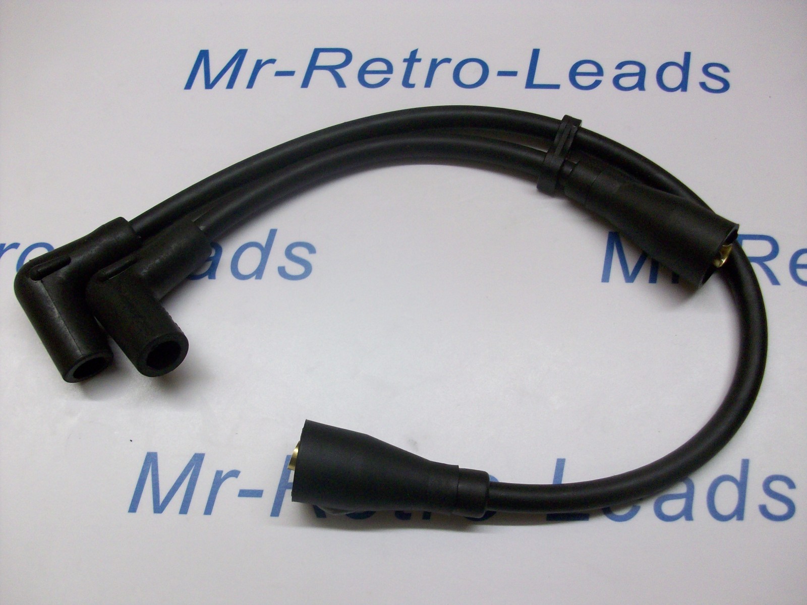 Black 8mm Performance Ignition Leads Harley Davidson Fatboy 1340 1996 Evo Engine
