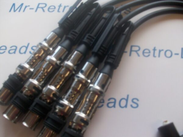 Black 8mm Performance Ignition Leads Golf 2.3 V5 4 Motion Aqp Aue Quality Leads
