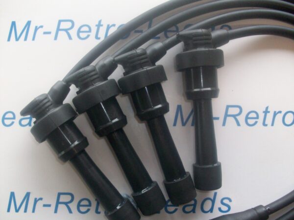 Black 8mm Performance Ignition Leads Lancer Gsr 1.8 Turbo Colt Gti 4g93 Engines