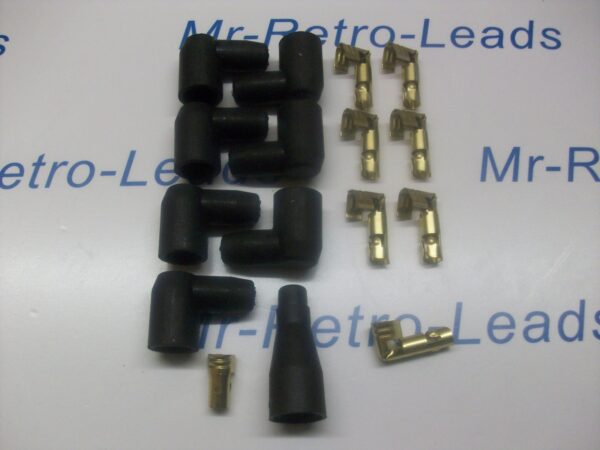 Black Ignition Lead Distributor Boots And Terminals Kit Covers V6  Kit Car