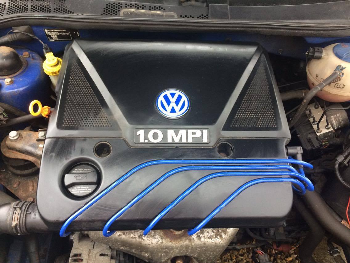 Blue 7mm Performance Ignition Leads Golf Polo Lupo 1.0 1.4 8v Quality Ht Leads