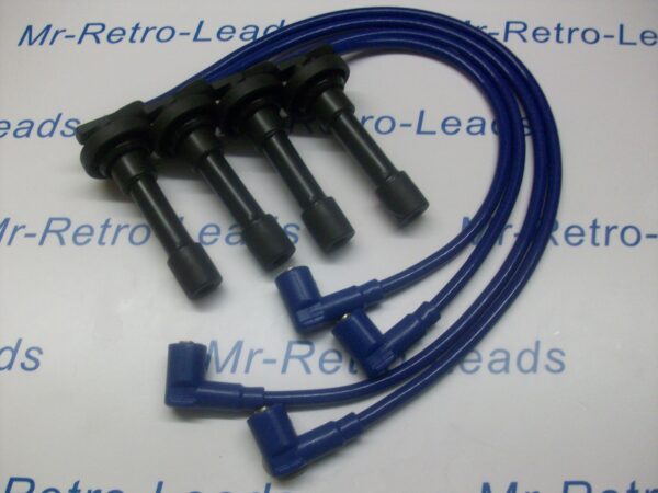 Blue 8.5mm Performance Ignition Leads For The Civic D16 Dohc Engines Quality Ht.
