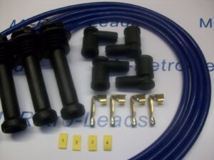 Blue 8.5mm Performance Ignition Lead Kit St170 Silver Top Kitcar Part Built Ht