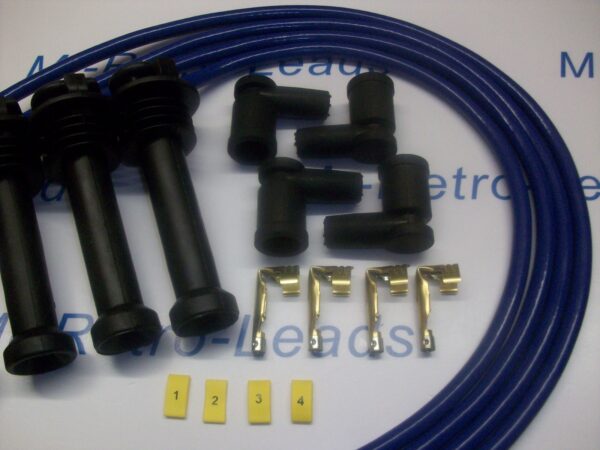 Blue 8.5mm Performance Ignition Lead Kit St170 Silver Top Kitcar Part Built Ht