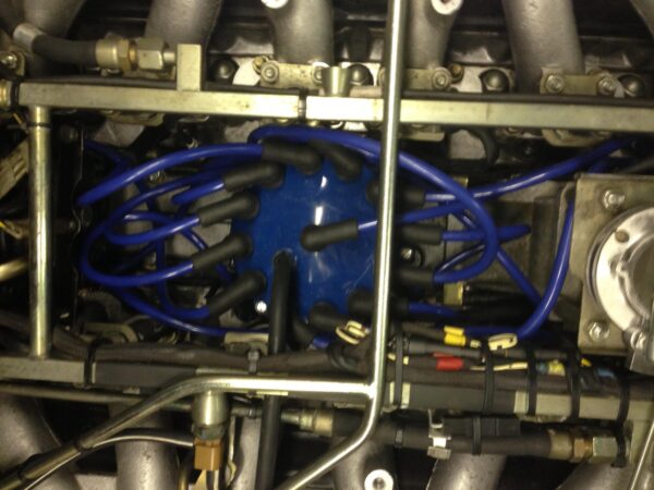 Blue 8.5mm Performance Ht Leads Fits The Jaguar Daimler V12 Series 3 He Xj12 Xj6