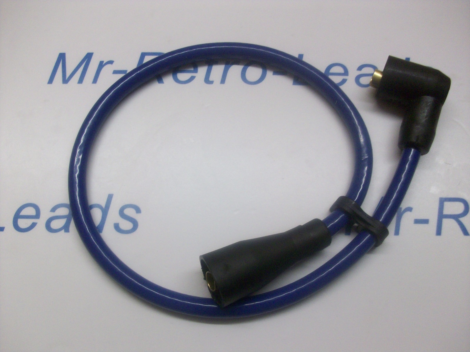 Blue 8mm 20" Inches Extra Long Ignition Coil Lead Ht Cars From  50s / 70s & More