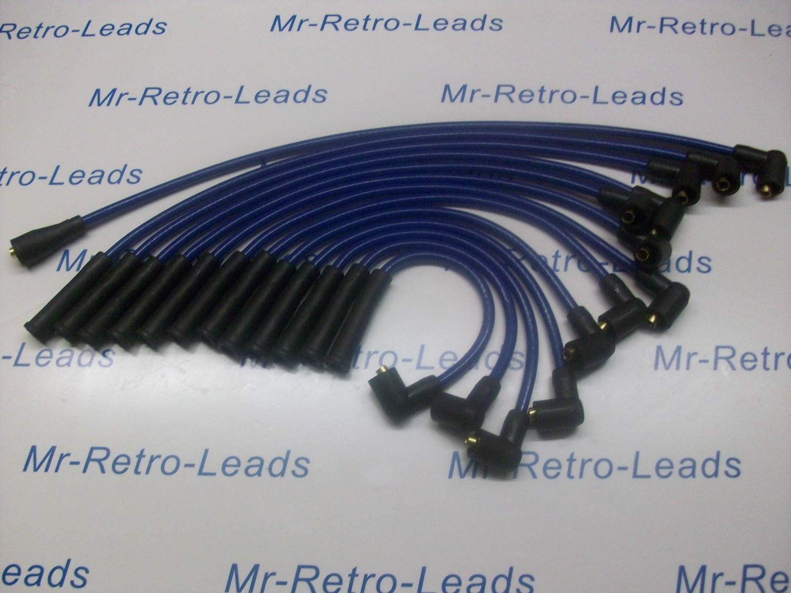 Blue 8mm Performance Ignition Leads Fits The Jaguar Daimler V12 Quality Leads