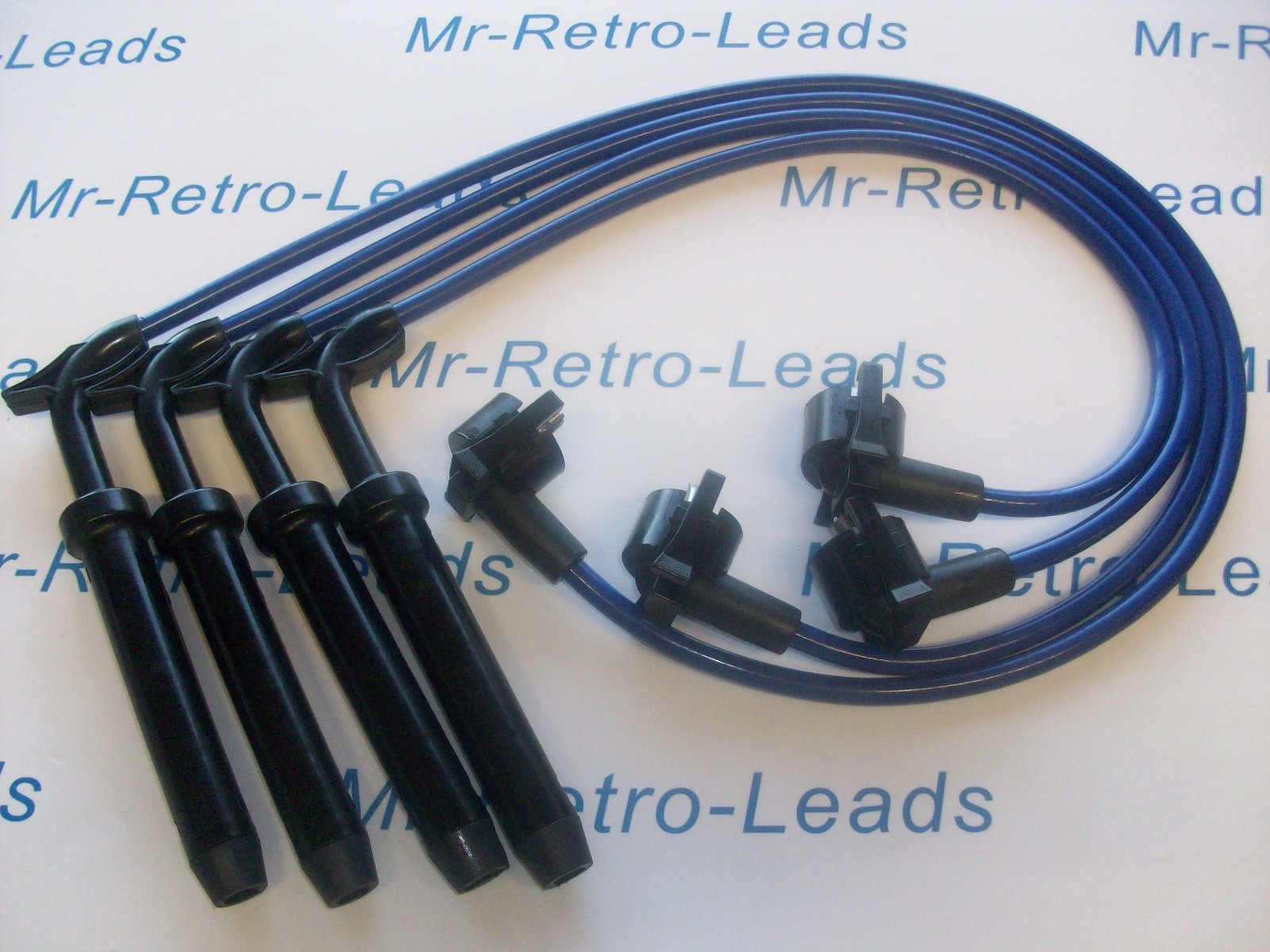Blue 8mm Performance Ignition Leads Escort Mk5 Fiesta Mk3 Turbo Xr2i I.6i Efi