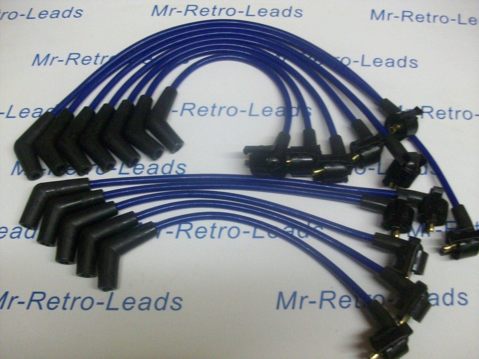 Blue 8mm Performance Ignition Leads For Daimler Double Six V12 6.0 Litre Ht Lead