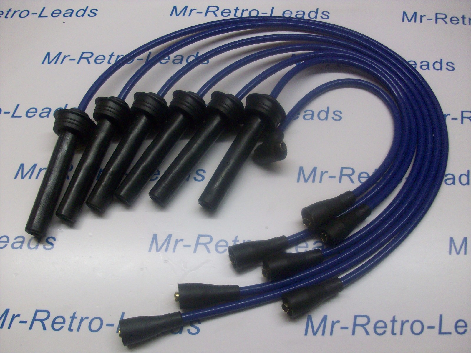 Blue 8mm Performance Ht Leads Fits Jaguar Xj6 X300 Xj40 81 Xjs Xjsc 3.2 3.6 40