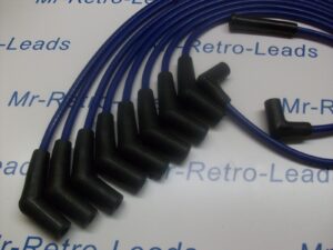 Blue 8mm Performance Ignition Leads For The Mustang V8 Cougar 65>73 Hei Cap