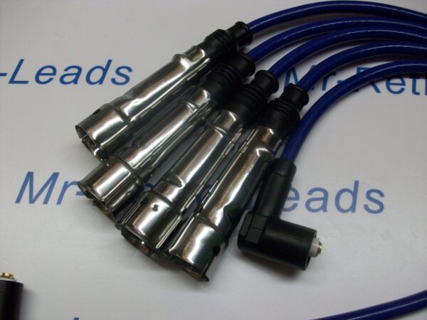 Blue 8mm Performance Ignition Leads‬ Golf Mk1 Gti  M4 Fitment Cap Quality Leads