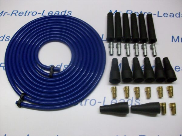 Blue 8mm Performance Ignition Lead Kit For Kit Car Cable For The V6 4 Meters