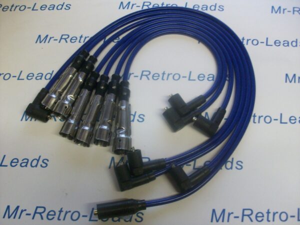 Blue 8mm Performance Ignition Leads For Hagglunds Bv206 Petrol V6 Engine 1985 >