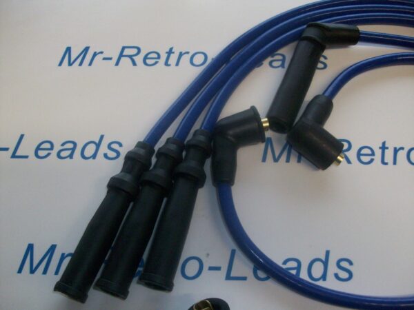 Blue 8mm Performance Ignition Leads Figaro Coupe 1.0 Turbo 91 > 92 Quality Leads