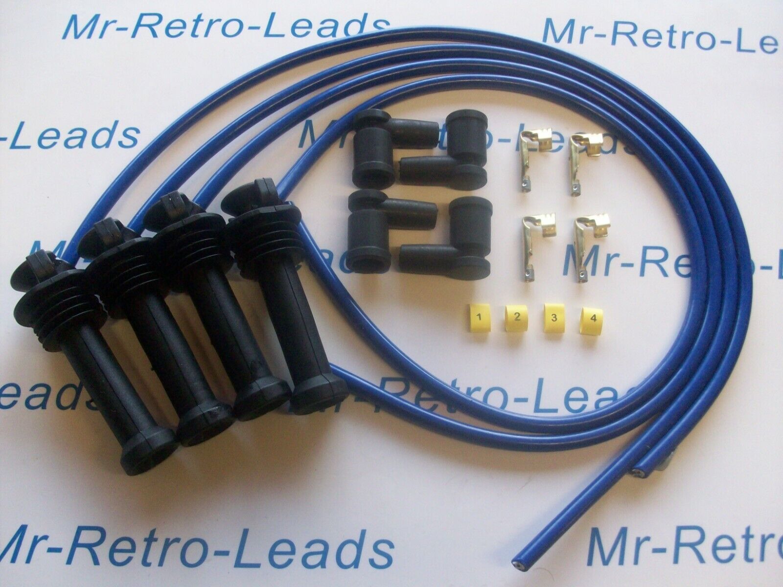 Blue 8mm Performance Ignition Lead Kit For Zetec Black Top Kit-car Part Built Ht