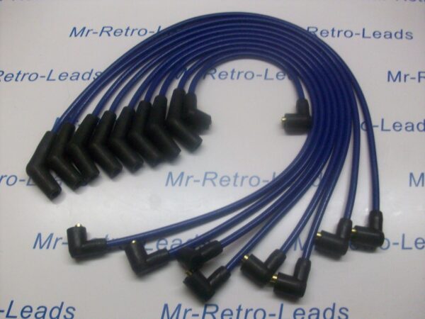 Blue 8mm Performance Ignition Leads For The Mustang V8 Cougar 65 - 73 Lucas Cap