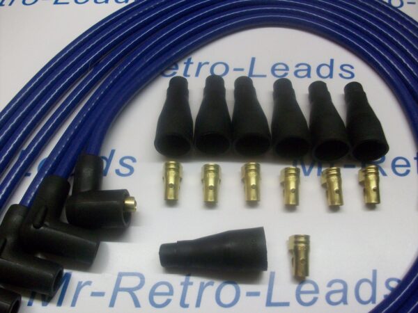 Blue 8mm Performance Ignition Lead Kit To Fit Jaguar Mk 2 Xj6 Xk 6 Cyl Quality..