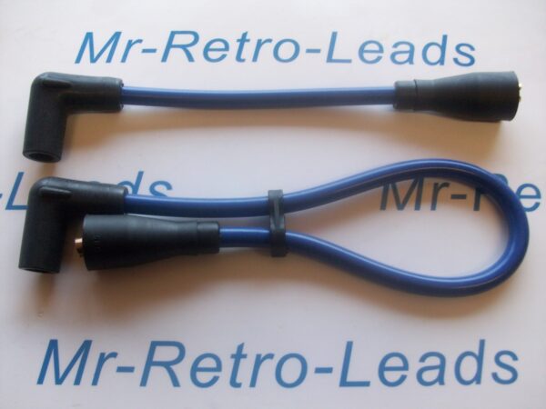 Blue 8mm Performance Ignition Leads Harley Davidson Fatboy 1340 1996 Evo Engine