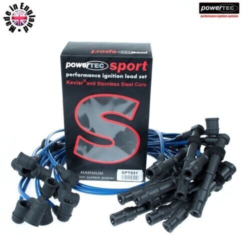 Blue 8mm Performance Ignition Leads Fits Mercedes S Sl 600 W140 6.0 M120