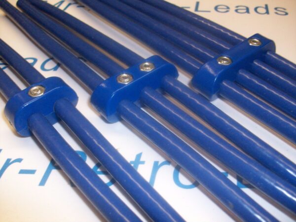 Blue 8mm Spark Plug Ignition Lead Separator Holder Clamp Spacer Separator Kit